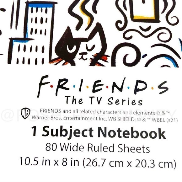 FRIENDS TV SHOW Spiral notebook iconic purple door and yellow frame - Picture 3 of 3